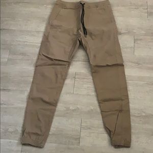 Tan jogger pants